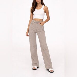 Abercrombie & Fitch Jeans Tan Wide-Leg